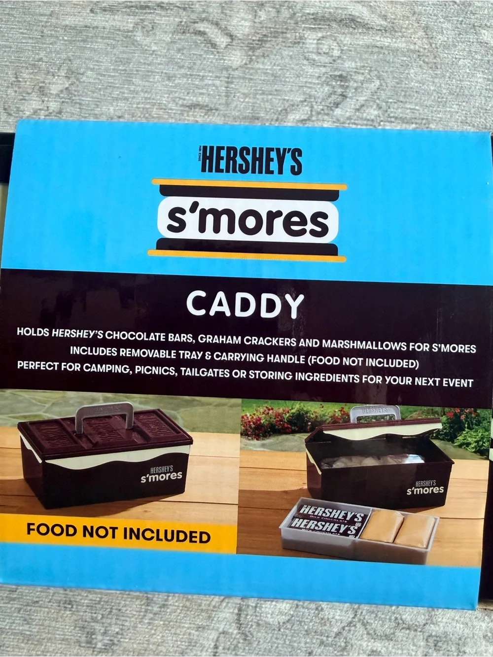 S'mores Caddy - Brown and Cream new! Ready for camping!